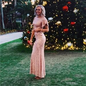 Rose Gold Sequin Dress
